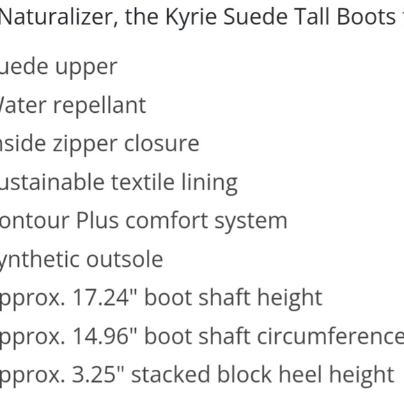 Naturalizer Kyrie Black Suede Boots - Picture 10 of 11